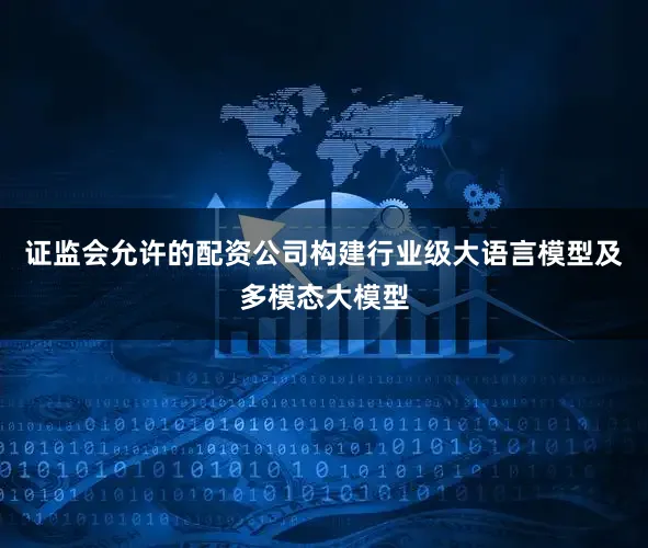 证监会允许的配资公司构建行业级大语言模型及多模态大模型